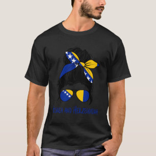 Camiseta Bósnio Bósnio Bandeira Bósnia-Herzegovina