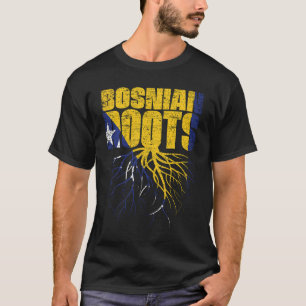 Camiseta Bósnio Raiz Bandeira do Patrimônio da Bósnia e Her