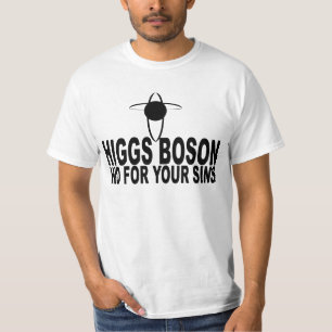 Camiseta Boson de Higgs escondido para seus pecados