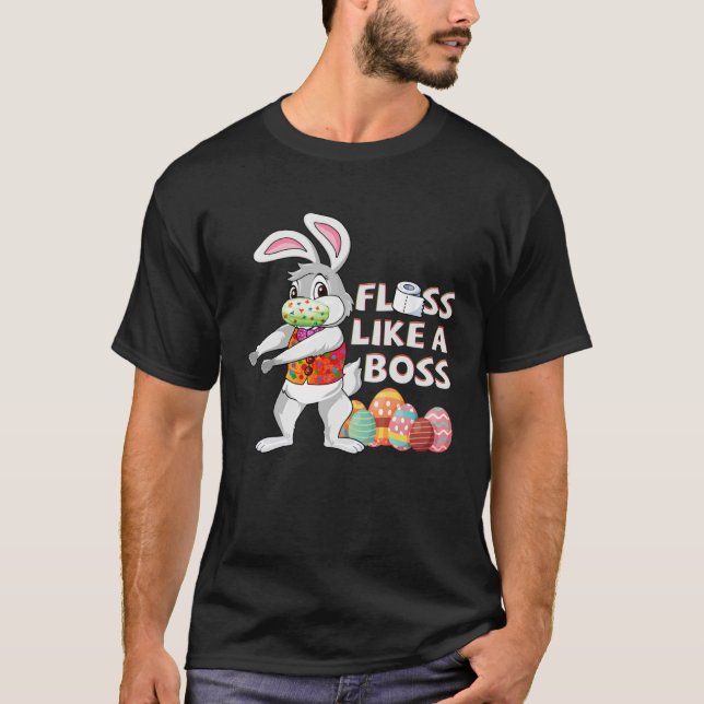 Camiseta Boss Bunny Rabbi  Easter Day (Frente)