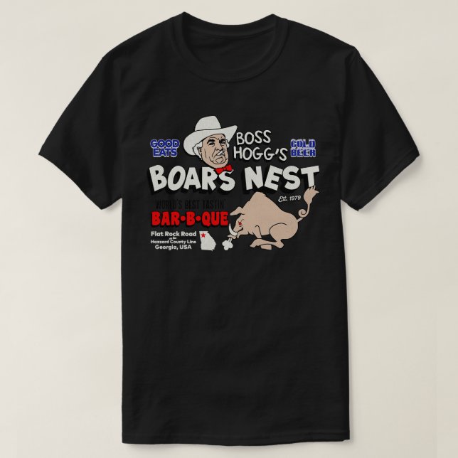 Camiseta Boss Hoggs Boars Nest (Frente do Design)