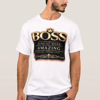 Camiseta Boss King Gold Tipografia | Premium