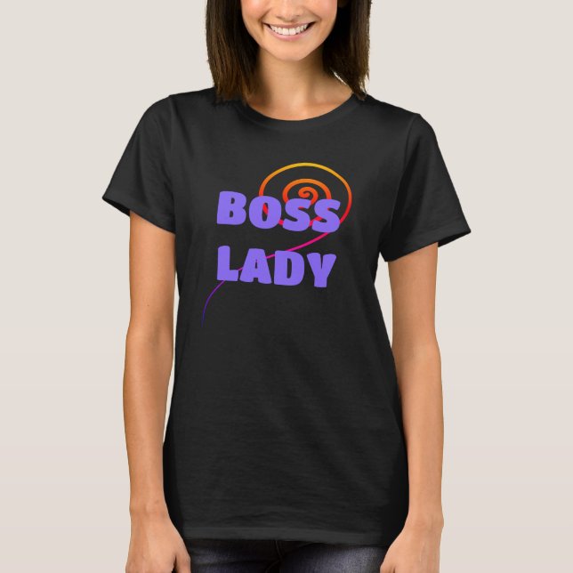 Camiseta BOSS LADY com T-Shirt feminino (Frente)