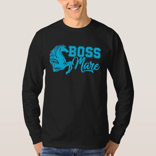 Camiseta Boss Mare Equestrian horseback riding girls  for w (Frente)