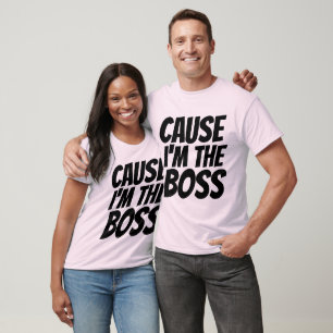 Camiseta BOSS T-shirts, PORQUE EU SOU O CHEFE