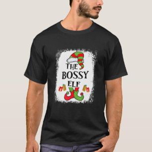 Camiseta Bossy Elf Matando Família Engraçado Festa de Nat