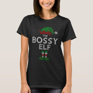 Camiseta Bossy Elf Ugly Christmas Sweater Xmas Family Match