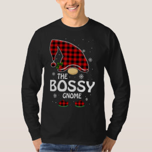 Camiseta Bossy Gnome Matching Family Group Natal Pa