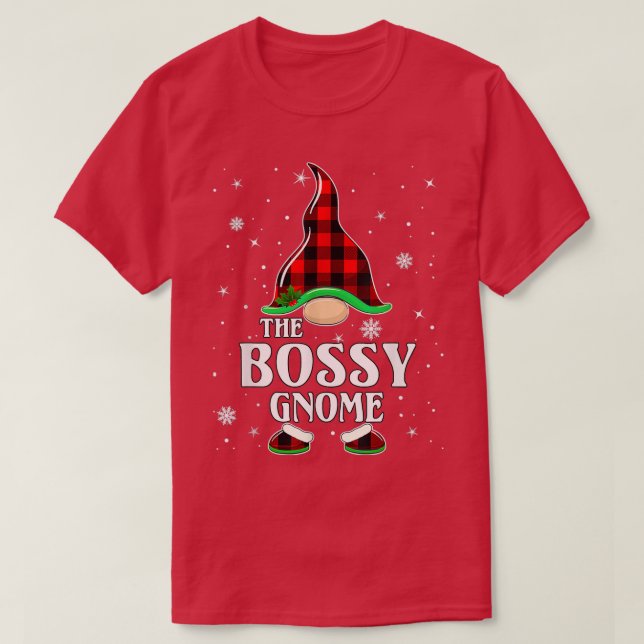 Camiseta Bossy Gnomos Xadrez Buffalo Matando Família Christ (Frente do Design)
