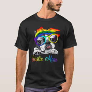Camiseta Bostie Mãe Por Lgbt Pride Boston Terrier Dogs 2
