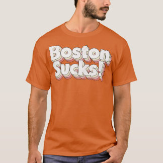 Camiseta Boston Cheira Estilo Retroativo Tipografia Design 