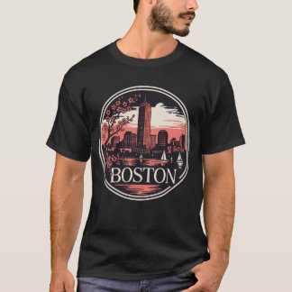 Camiseta Boston City Massachusetts EUA