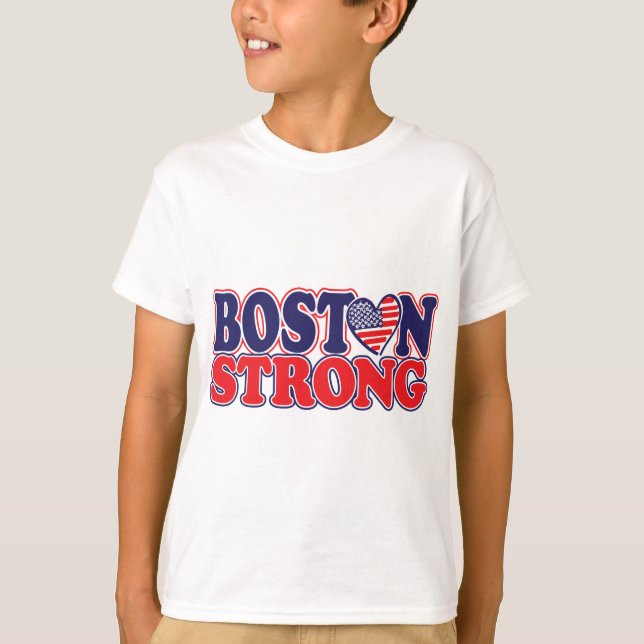 Camiseta Boston Forte com Amricah Heart (Frente)