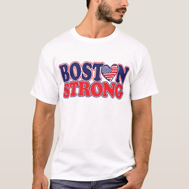 Camiseta Boston Forte com Amricah Heart (Frente)