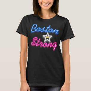 Camiseta Boston forte e incandescência