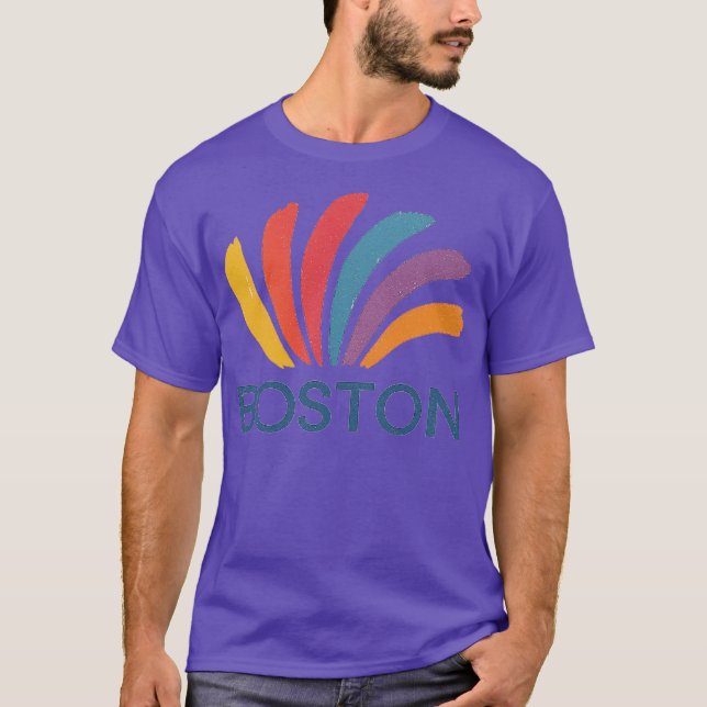 Camiseta Boston Gas Tank Rainbow (Frente)