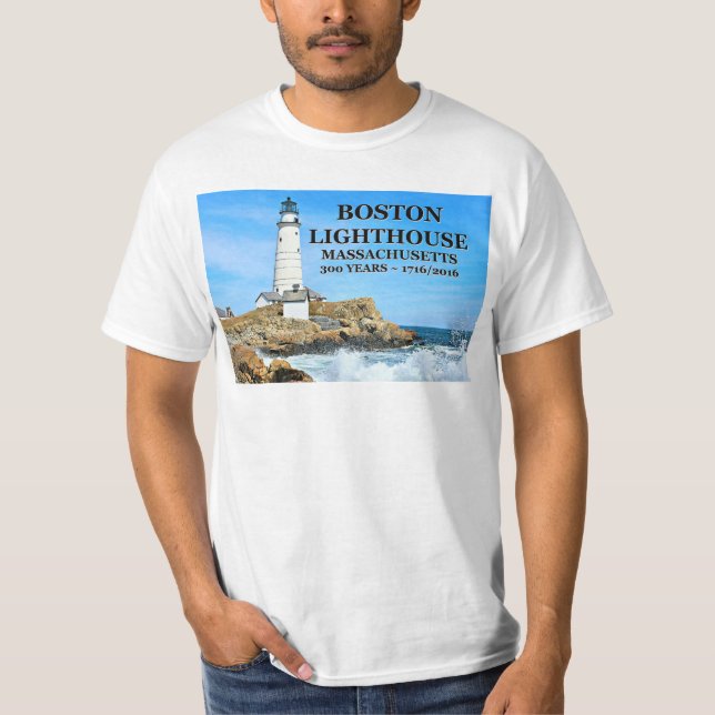 Camiseta Boston Lighthouse, Massachusetts (Frente)
