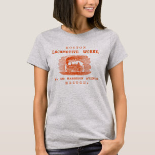 Camiseta Boston Locomotive Works, 1852, laranja