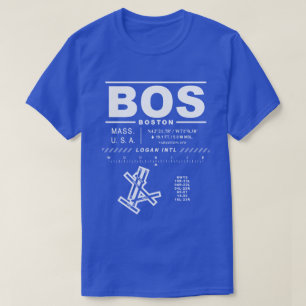 Camiseta Boston Logan Int-l Airport BOS T-Shirt