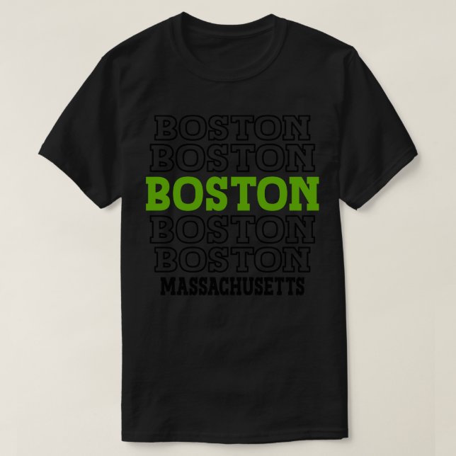 Camiseta Boston Massachusetts (Frente do Design)
