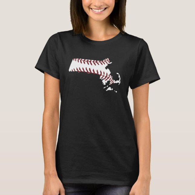 Camiseta Boston Massachusetts Baseball New England Sports (Frente)