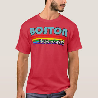 Camiseta Boston Massachusetts Pride Boston LGBT Gift LGBTQ