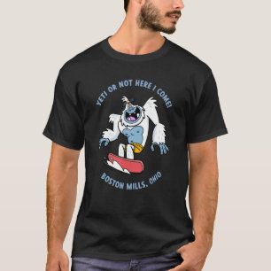 Camiseta Boston Mills Ohio Yeti Snowboard Vacation Para K