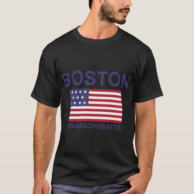 CAMISETA BOSTON MSAEACHUBAETS (Frente)