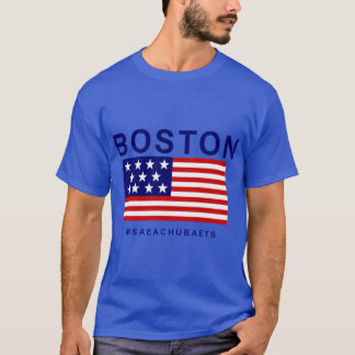 Camiseta Boston Msaeachubaets de Tamanho Excessivo