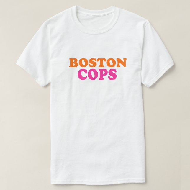 Camiseta Boston Police Officers Cops (Frente do Design)