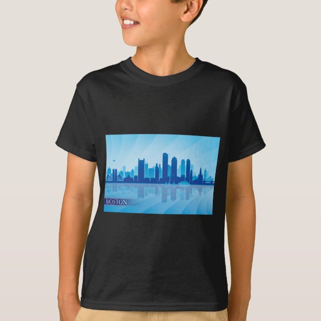 Camiseta Boston Skyline (Frente)