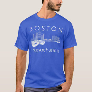 Camiseta Boston Souvenir Homens Massachusetts Skyl