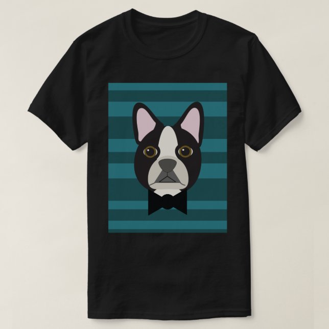 Camiseta Boston Terrier (Frente do Design)
