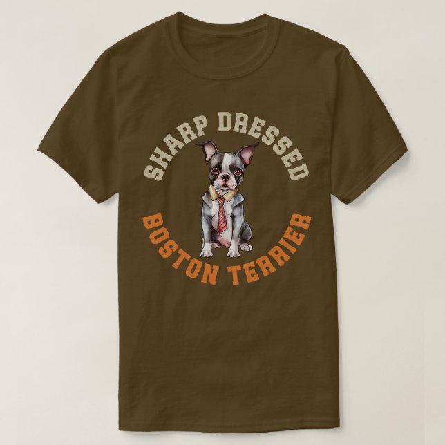 Camiseta Boston Terrier 4 (Frente do Design)