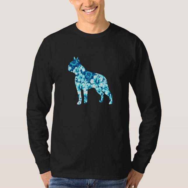 Camiseta Boston Terrier Aloha Hawaiian Dog 2 (Frente)