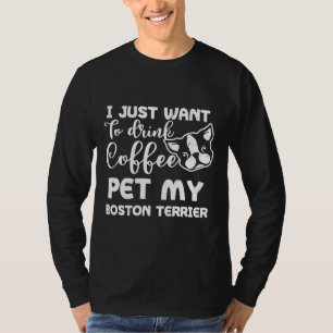 Camiseta Boston Terrier Bebe Café E Pet My Dog