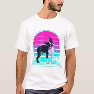 Camiseta Boston Terrier, Boston Terrier pai, cão l