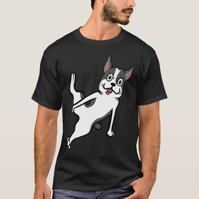 Camiseta Boston Terrier Breakdance Move (Frente)
