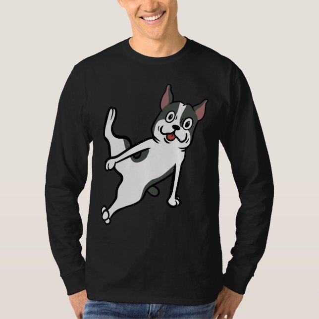Camiseta Boston Terrier Breakdance Move (Frente)