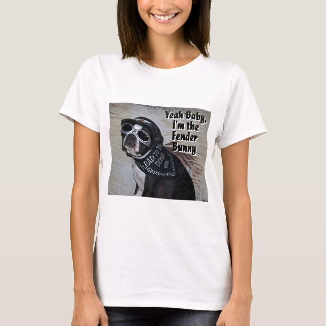 Camiseta Boston Terrier:  Coelho do pára-choque (Frente)