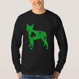 Camiseta Boston Terrier Dia de São Patrício Boys Girls Sham