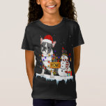 Camiseta boston terrier Dog Christmas Snowman Xmas Lights P<br><div class="desc">boston terrier Dog Christmas Snowman Xmas Lights Pajama</div>