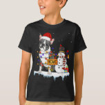 Camiseta boston terrier Dog Christmas Snowman Xmas Lights P<br><div class="desc">boston terrier Dog Christmas Snowman Xmas Lights Pajama</div>