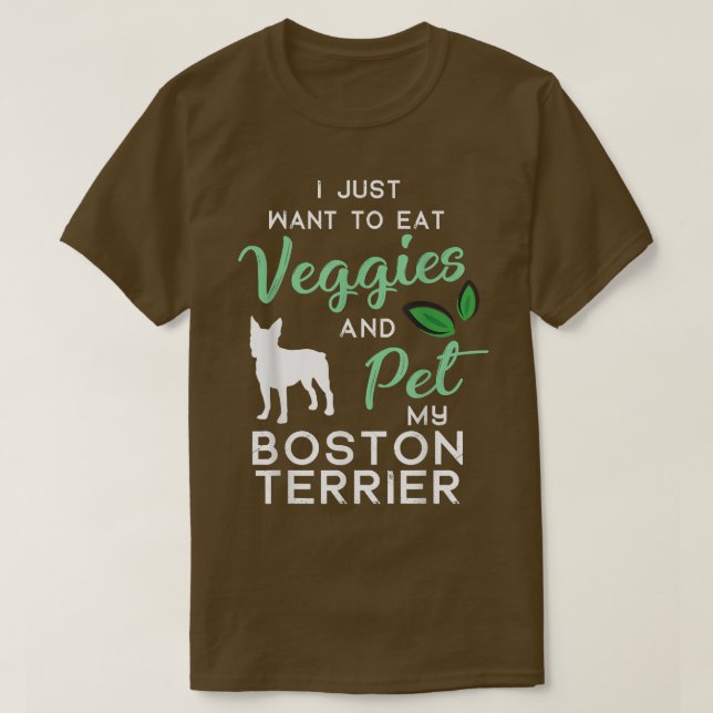 Camiseta Boston Terrier Dog Cigarro dono Xmas Aniversário (Frente do Design)