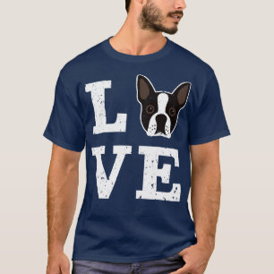 Camiseta Boston Terrier Dog Love 1