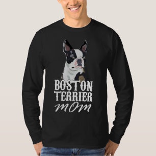 Camiseta Boston Terrier Dog Mamãe Feita Scoop