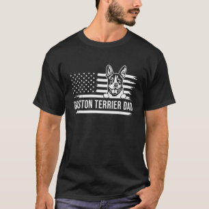 Camiseta Boston terrier dog PAI dog proprietária misturada