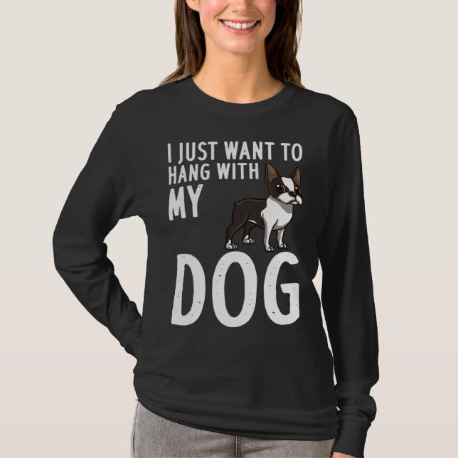 Camiseta Boston Terrier Dog  Puppies Owner (Frente)