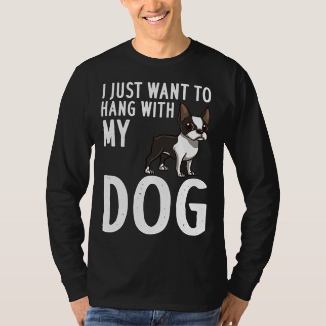 Camiseta Boston Terrier Dog  Puppies Owner (Frente)