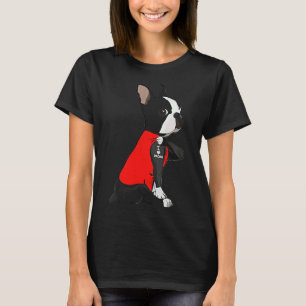 Camiseta Boston Terrier Dog Tattoo Eu Amo o Dia Mãe